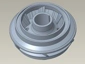 Working wheel, floating, DN1750, 0.68 inch shaft, NI-RST, WITHOUT WASHE / IMPELLER: FL, DN1750, .68, NI-RST, WITHOUT WASHE