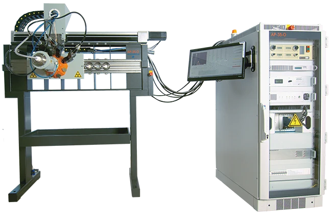 X-ray fluorescence wave dispersion analyser of pulps, suspensions and solutions AR-35