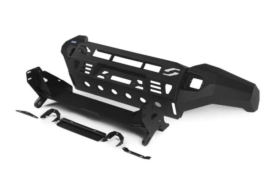 Car bumpers for TOYOTA LAND CRUISER 200 (2015-2021) (black) (without lights) + fixing kit