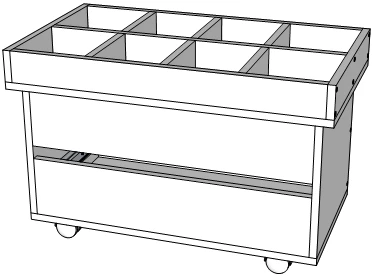 Didactic table (pedestal)