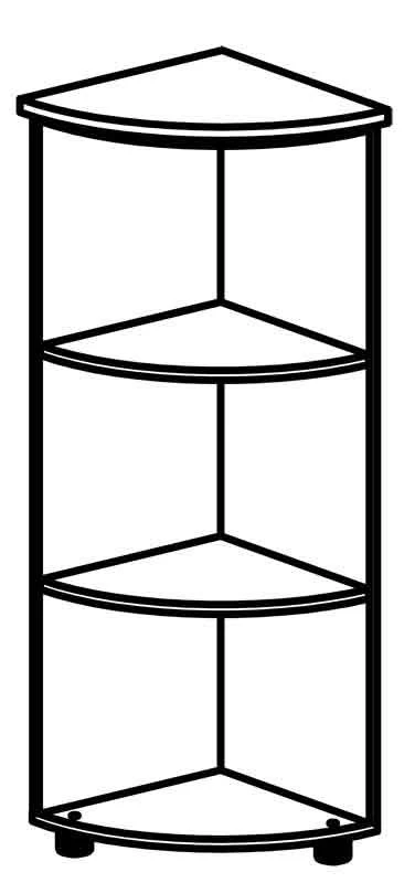 Corner cupboard 4308 Series "Rhythm"