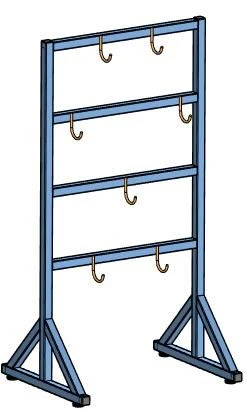 Racks for storage and drying of cleaning equipment, type SCI