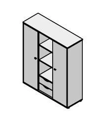 Wardrobe. Set of furniture "Gamma"