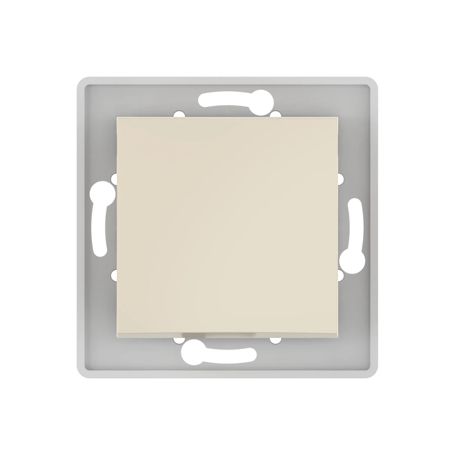 CADUCEUS ALING PRESTIGE Flush-mounted push-button switch 10A, 250V~, beige, item no. 60090.9