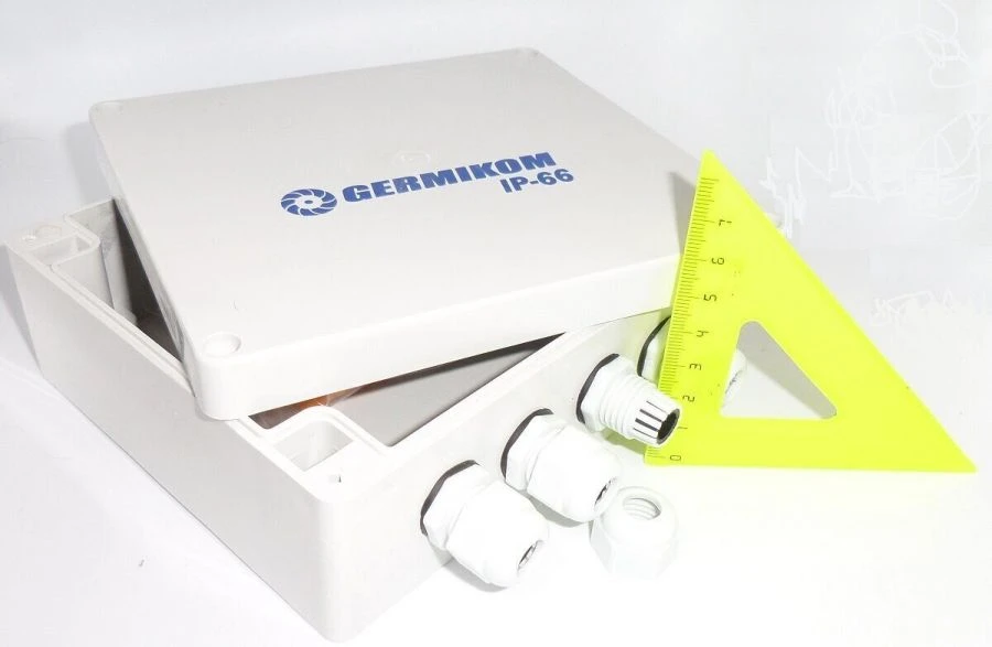 Germikom IP66 box 8. Street mounting box