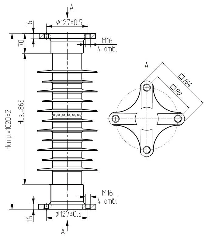 Insulator OSK 10-110-A01-2 UHL1