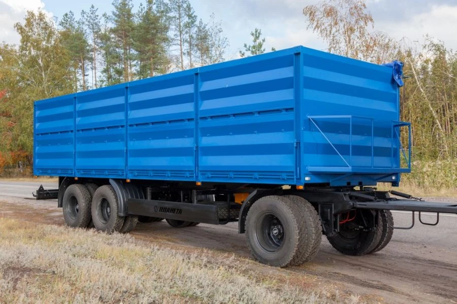 Special flatbed trailer 852911A-2 (with pneumatic suspension, tyres Cordiant JSC 385/65R22,5 TYREX _ALL_STELL, TR-1 b/w)