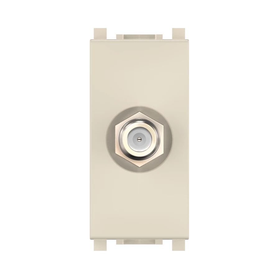 CADUCEUS ALING Experience flush-mounted antenna socket SAT satellite single F/F, 1M, beige, art. 74265.9