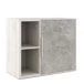 Low cupboard with vertical niche B-tone