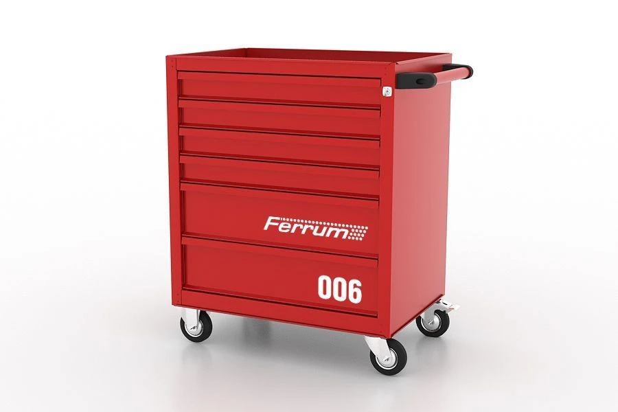 02.006L Tool trolley with 6 drawers