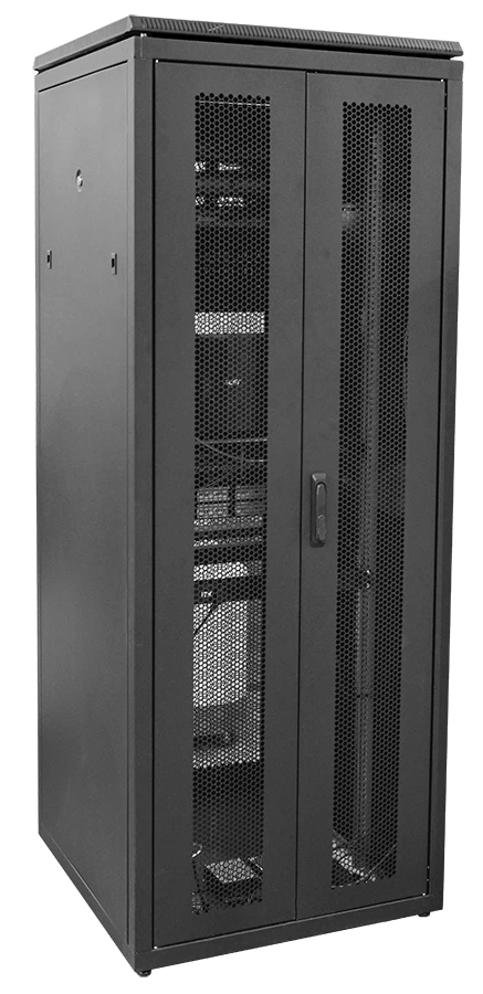 LN05-47U88-2PP ITK LINEA N 47U 800x800mm hinged perforated door, rear perforated door black
