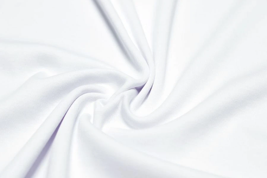 Cotton knitted fabric bleached interlock 100% cotton