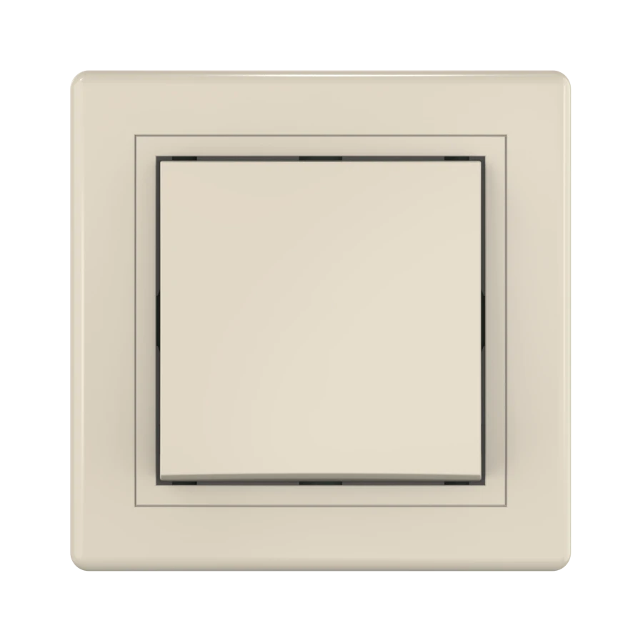 CADUCEUS ALING PRESTIGE Flush-mounted push-button switch 10A, 250V~, beige, item no. 6090.999