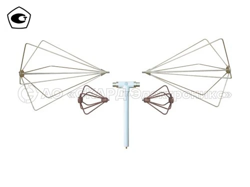 Antenna ultra-wideband measuring reconfigurable biconical P6-111