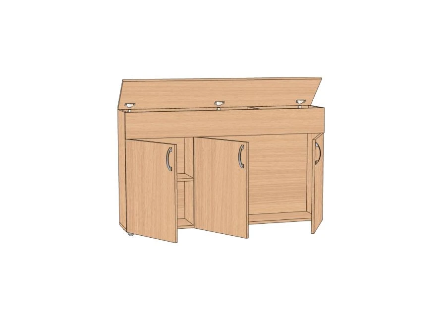 Blackboard cabinet 1264*255*760 mm TKD
