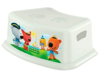 4313294; Children's stand with decoration MI-MI-MISHKI (white)