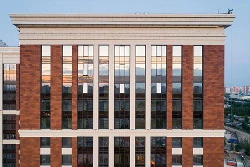 Stopsol Phoenix Bronze 8 mm thick hard coated glass with sun protection coating