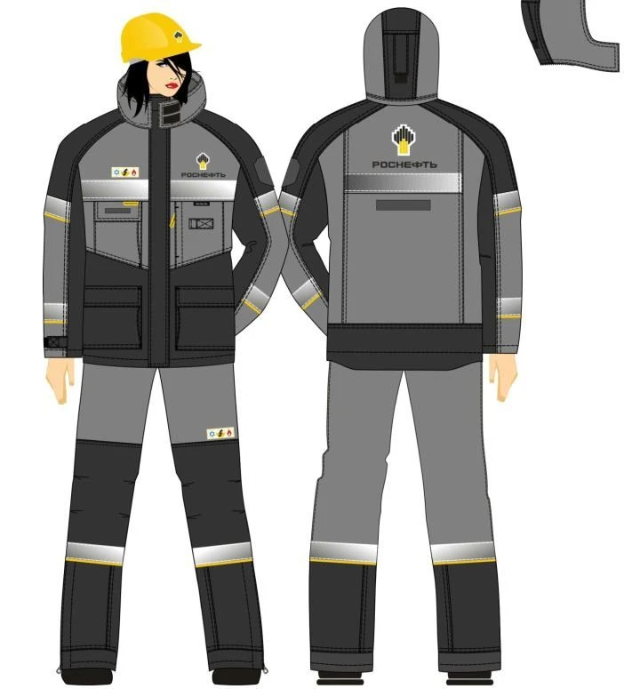Women's suit for protection against low temperatures and elevated temperatures, OPZ and mechanical effects, against static eleme