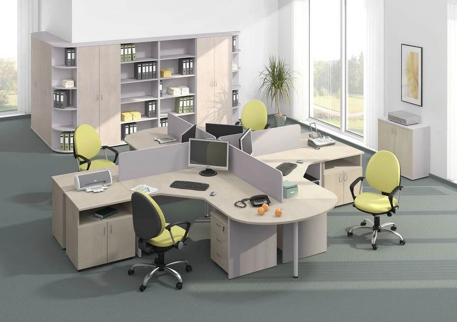 Wooden office shelving units: EASY STANDARD" collections