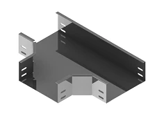 Tee tray ONL 000x000 T, with overall dimensions from 100x40 mm to 600x200 mm, with metal thickness from 1,0 mm to 2,0 mm, otsi
