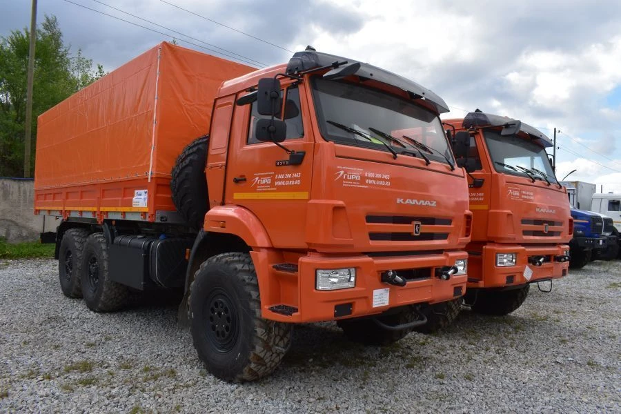 Special cargo truck on KAMAZ 43118-RR, 43118-RS chassis. GIRD brand. Type 5849DF. Modification 5849DF-0000010. Execution