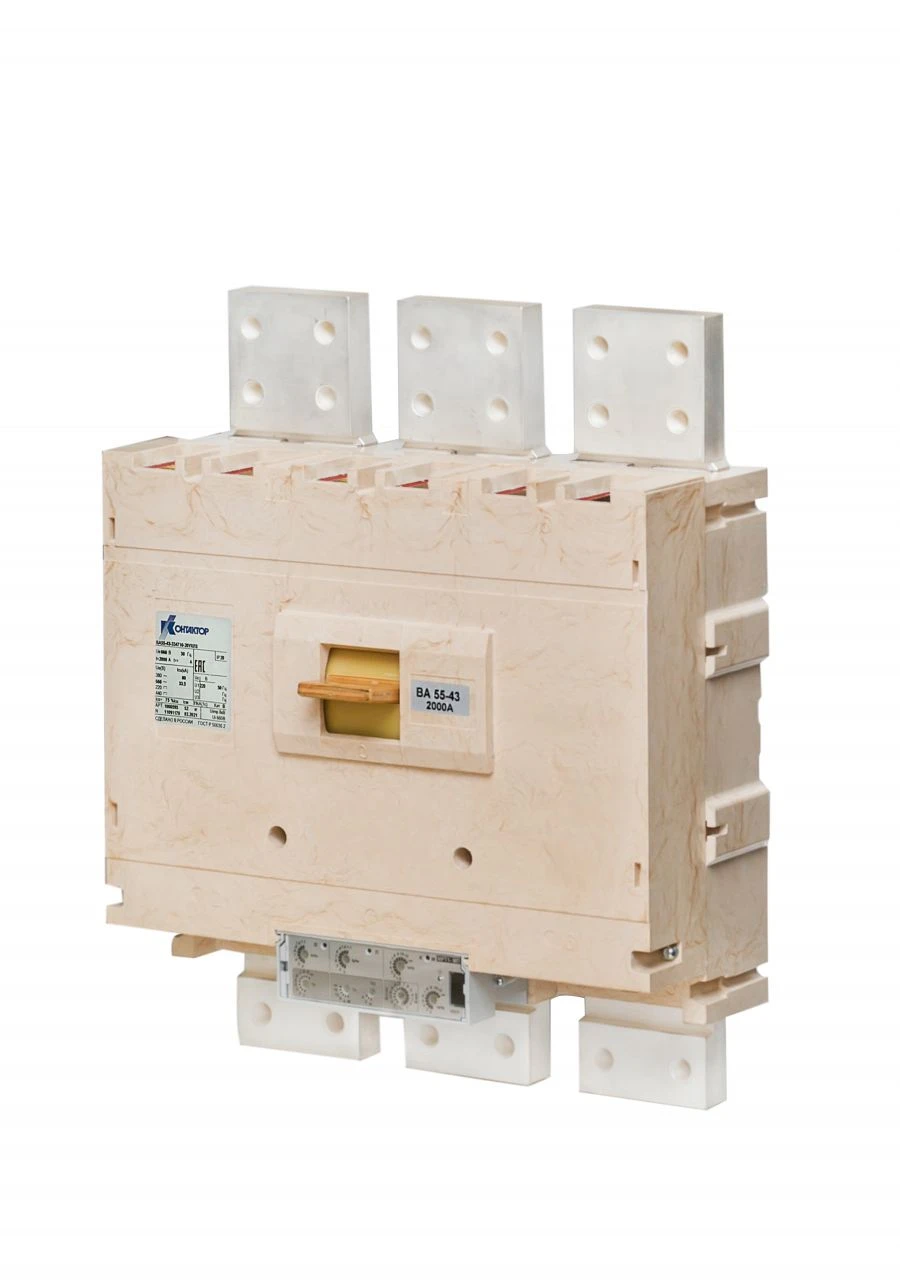 Circuit breakers of VA50-43 series for rated current of 2000 A, for rated voltage up to 660 V of alternating current frequency