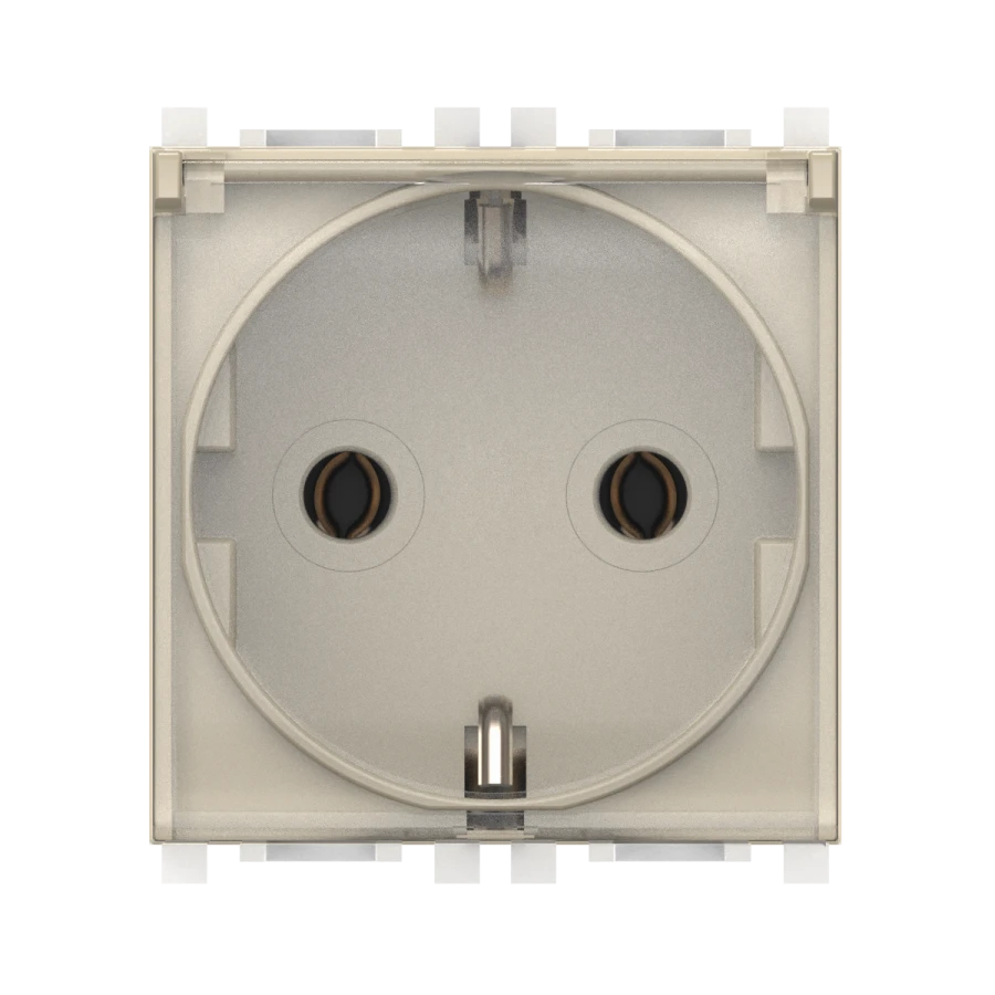 CADUCEUS ALING Experience Flush-mounted socket outlet with earthing connection without blinds with transparent cover without cen