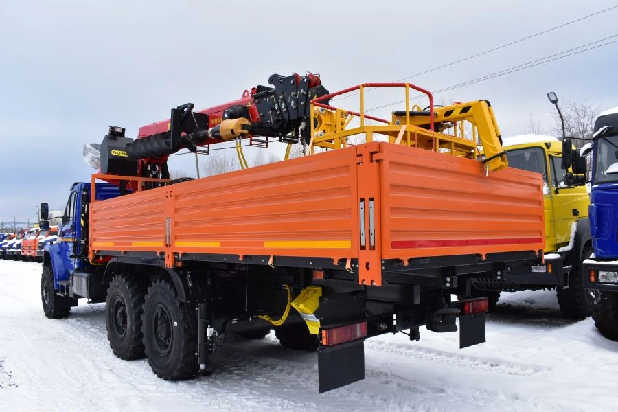 Special cargo truck with CMU produced by INMAN JSC on URAL 7470-01 chassis. Mark GIRD. Type 5849AS. Modification 5849