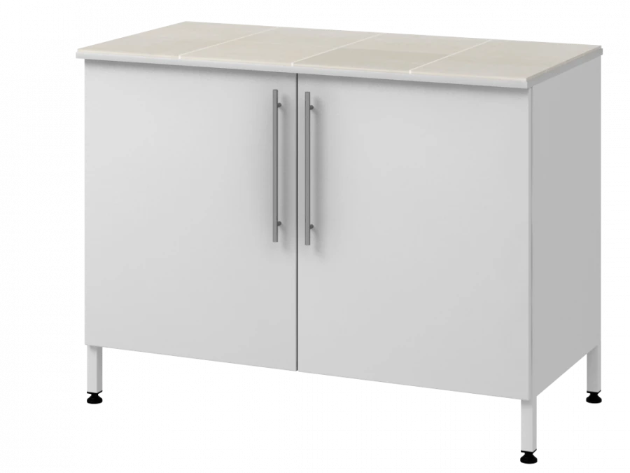Wall-mounted table on supporting metal pedestal 1200 PTDKp