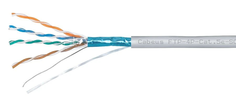 CABEUS SIMMETRIC CABLE FOR DIGITAL TRANSMISSION SYSTEMS Cabeus Twisted Pair Shielded F/UTP Cable, Category 5e