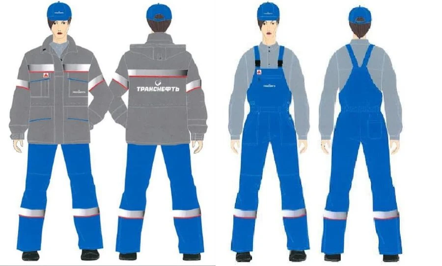Women's suit (jacket, dungaree) against thermal risks of electric arc with protection level up to 6.6 cal/cm2 made of "PROTE" fa
