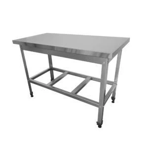 Cutting and production table without side and without shelf
