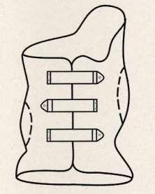 Functional-corrective corset for the middle thoracic spine KR4-23