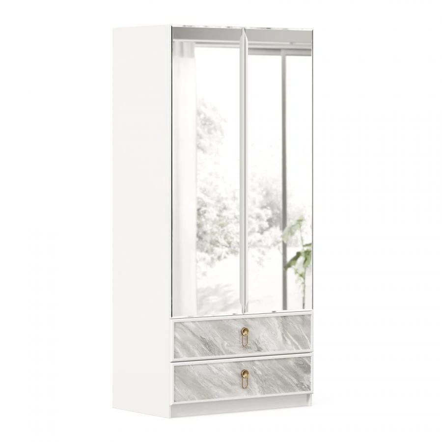 Aila LD.688160.000 (6630 dz) Double-leaf wardrobe with mirror