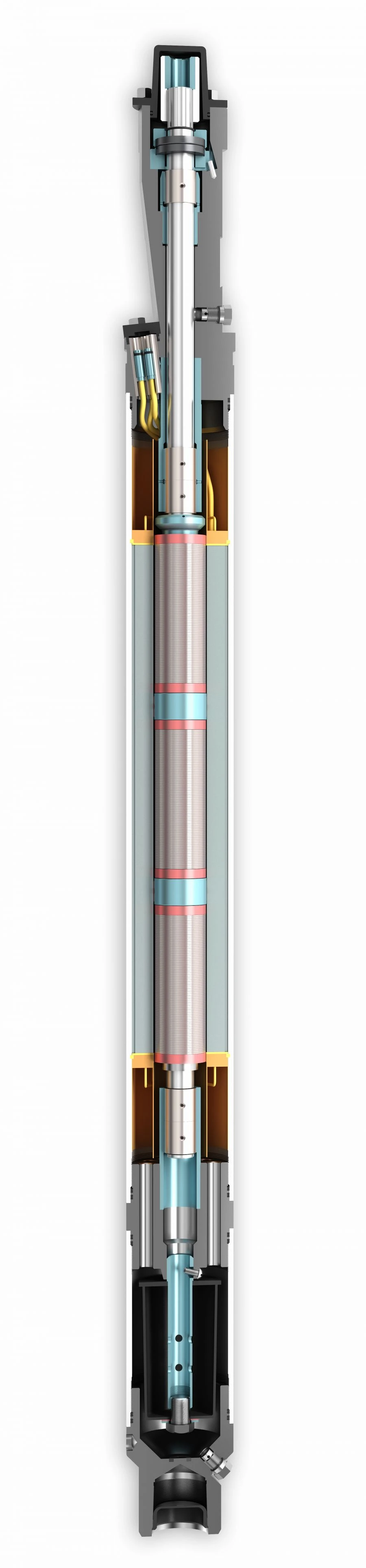 Asynchronous submersible electric motors of unified series ED in 96mm size single section heat-resistant (with telemeter system)