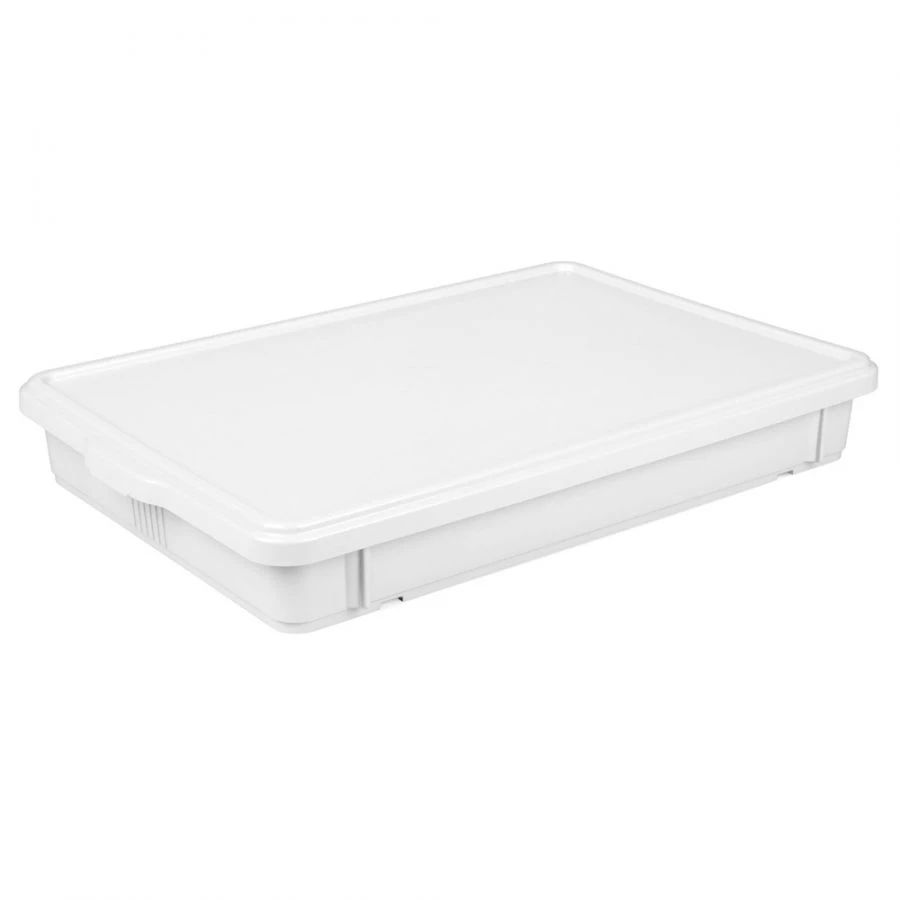 4221087; Dough tray with lid (Multi-sided) white 665X440X90MM
