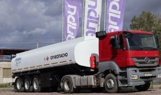 Tank semi-trailer for transport of oil products model 96398 on BPW axle units