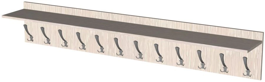 Hanger with 12 hooks 1800x266x300 LDFB 16mm