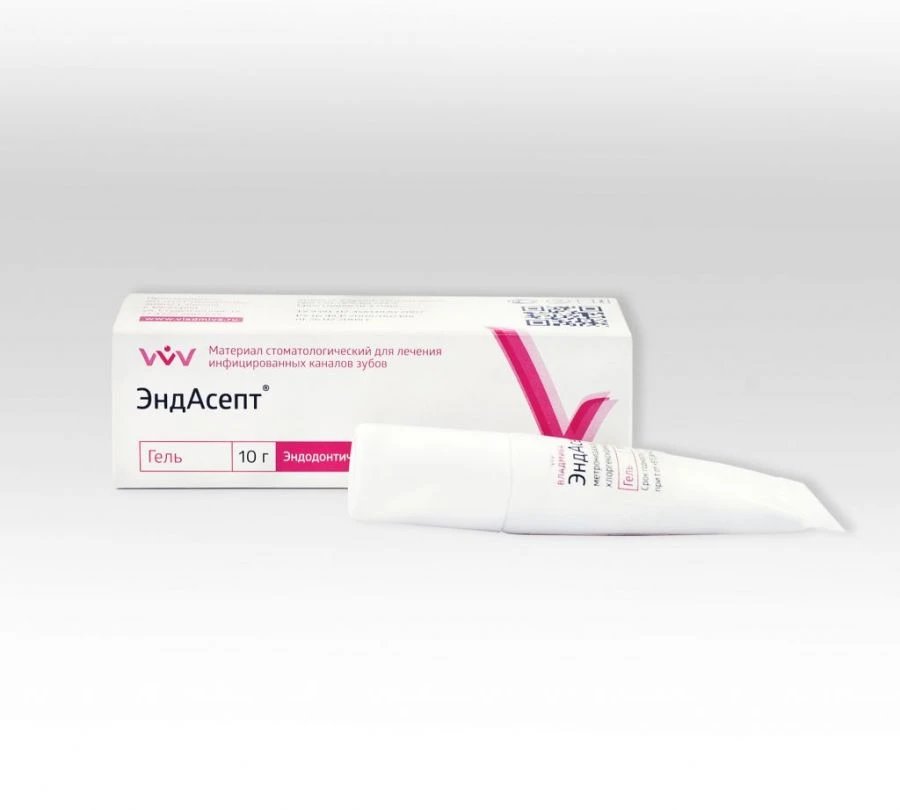 Dental material for treatment of infected tooth canals "EndAsept"