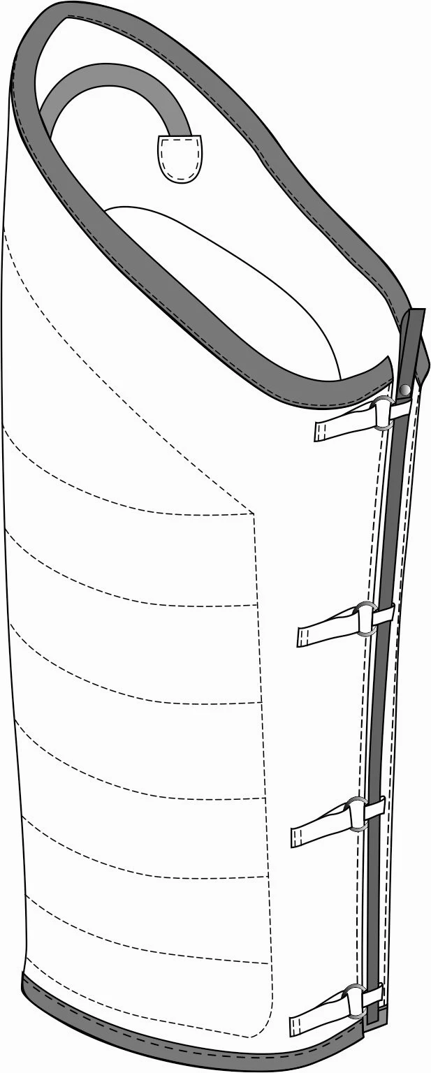 Puppy leg trainer's sleeve for employees of cynological divisions of internal affairs bodies of the Russian Federation.
