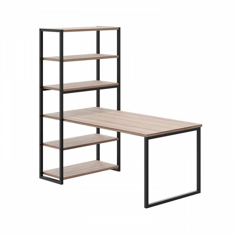 Metal shelving table