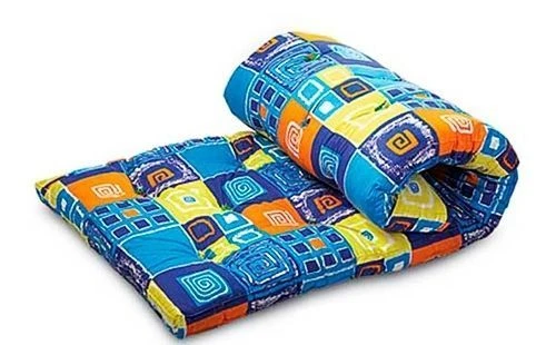 Mattress covers filled with cotton wool with a top made of polyester-cotton fabric of the trade mark "Bagira" TC
