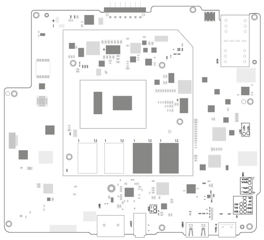 Mobile computer motherboard MIG T8X (x86) (TRNM.467483.001-01)