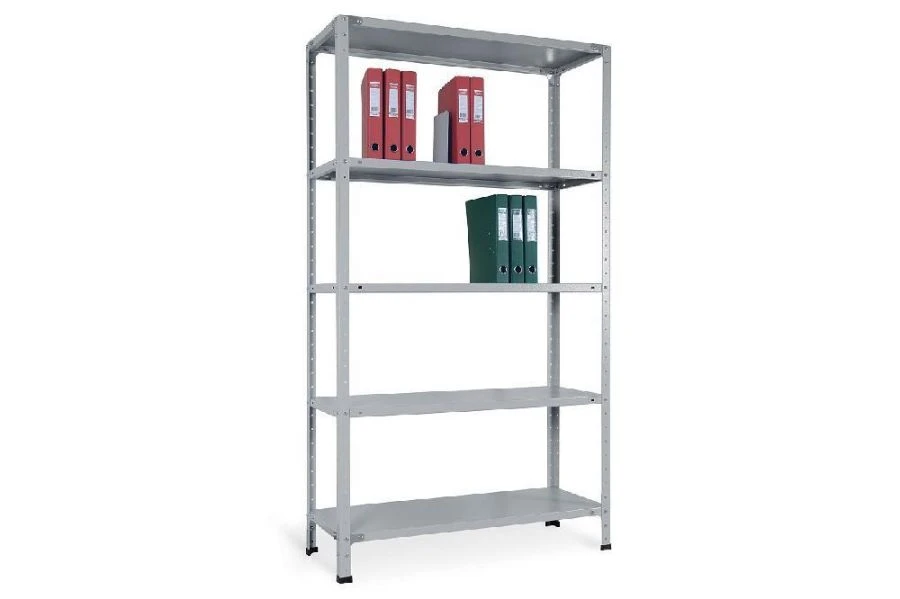 Metal office shelving unit