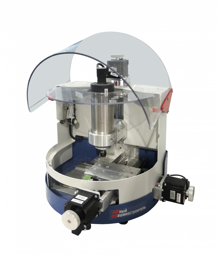 Training and production vertical-milling mini-machine with CNC series "YUM-F" of "Unimatik" trade mark