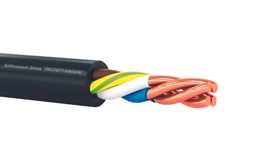 Installation wires and cables of reduced fire hazard with low smoke emission and low toxicity of combustion products KUG