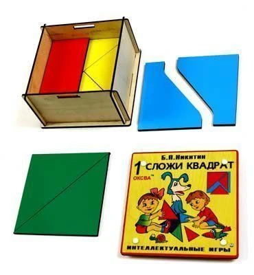 The game "Assemble a square, 1st category of complexity" (Elite)