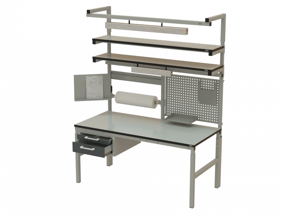Industrial furniture, including antistatic (ESD) BASE series (BT, BT ESD, - work tables)