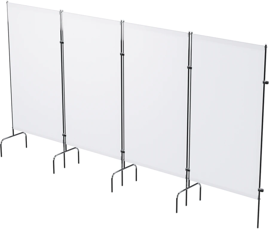 SHM-"MSC"(MSC-4302-01) Medical screen without wheels, four-sectional