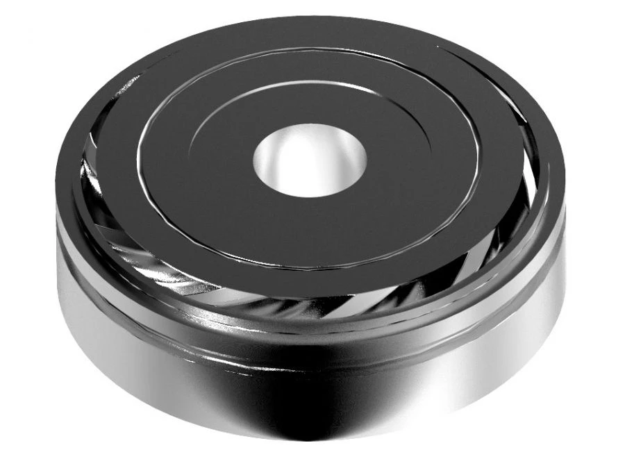Guiding device, floating, MT5A-80/100DP, 17 mm shaft, thickened hub, Niresist / DIFFUSER: MT5A-80/100DP, 17MM, THICK,